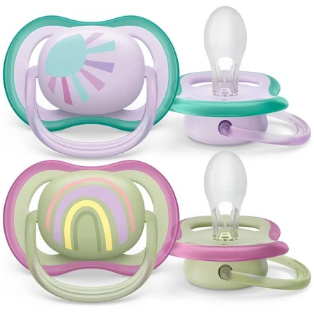 Philips Avent Ultra Air Pacifier 0-6m girl (rainbow) 2 pcs