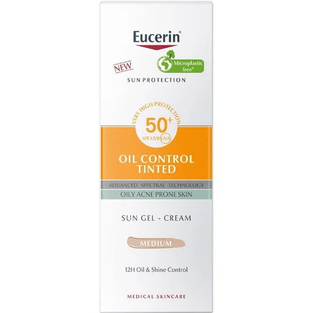 Eucerin Zonbeschermend Gezicht Zonnebrandgel Dry Touch OIL CONTROL (medium donker) SPF 50+ 50 ml