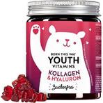 Bears Born This Way vitamine cu colagen, Q10 și acid hialuronic fără zahăr 90 buc