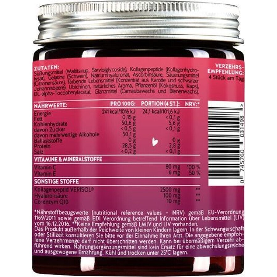 Bears Born This Way vitamine cu colagen, Q10 și acid hialuronic fără zahăr 90 buc