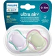 Philips Avent Fopspeen Ultra Fopspeen neutraal lucht 0-6m meisje paars 2 stuks