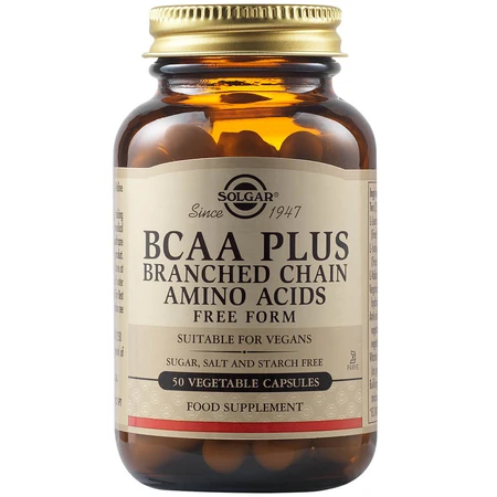 BCAA PLUS, 50 capsules, Solgar