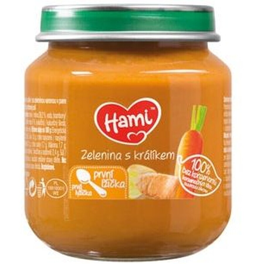 Hami Starter Verduras con conejo primera cucharada, 1 x 125 g