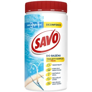 Pastillas de cloro para piscinas Savo MAXI complex 3en1 1,2 kg