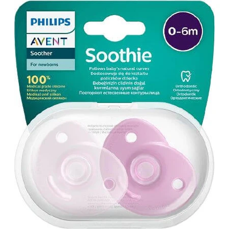 Philips Avent Soothie Sootherie 0-6m fille 2 pcs