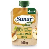 Sunar Bio fruitcapsule appel, banaan, wortel 4m+ 100 g