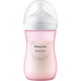 Philips Avent Natural Response Bottle 260ml, 1m+ pink