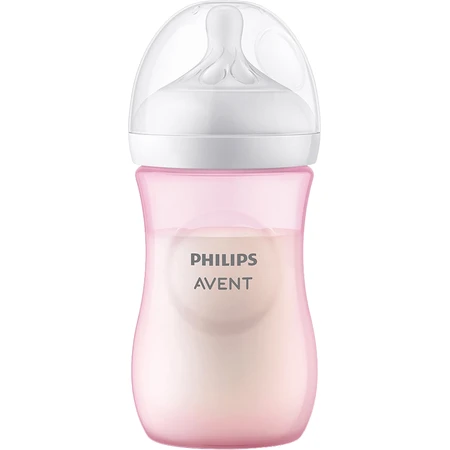 Philips Avent Natural Response Bottle 260ml, 1m+ pink
