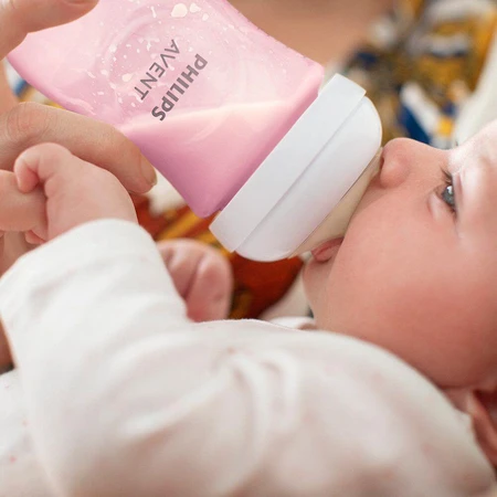 Philips Avent Natural Response Bottle 260ml, 1m+ pink