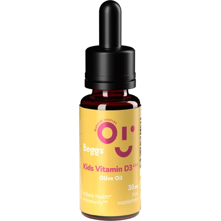 Beggs Kids Vitamina D3 400 IU Aceite de Oliva Ecológico 30 ml