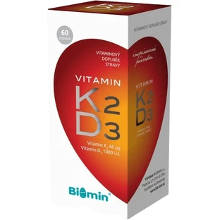 Biomin VITAMINE K2 + D3 1000 IE 60 capsules