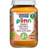 Salvest Põn Carne de porc ecologică cu cușcuș și legume 190 g