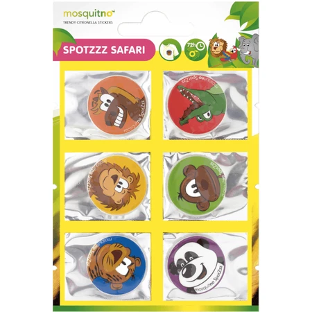 Pegatinas MosquitNo Safari con aroma de citronela 6 uds.