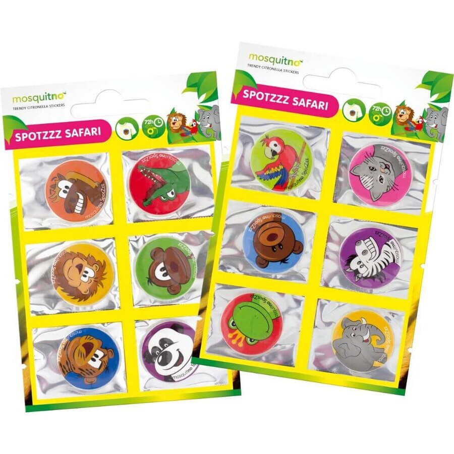 MosquitNo Safari stickers that release the smell of citronella 6 pcs