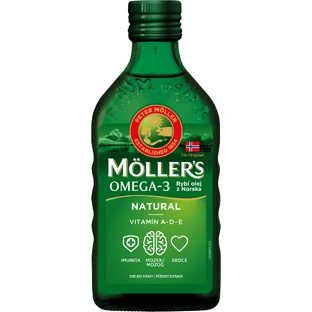 Mollers Omega 3 Fish Oil Natur huile de foie de morue 250 ml