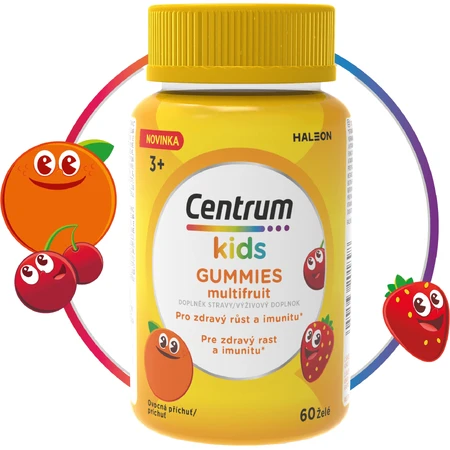 Centrum Kids Gummies multivitaminas para niños jalea multifrutas 60 unid.
