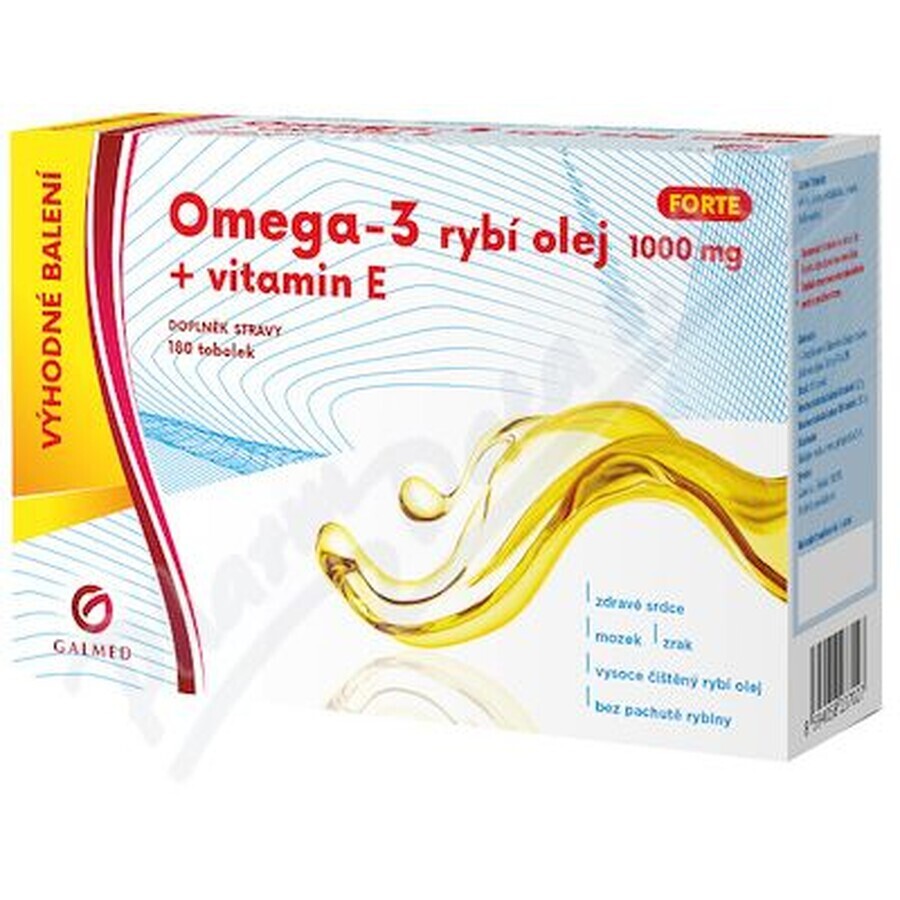 Galmed Omega-3 strong fish oil 180 capsules dures