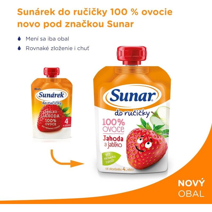 Sunar Do ručičky Fresa fruta cápsula 4m+ 100 g