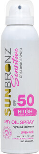 Vivaco Sun Bronze Dry Sunscreen Oil Sensitive SPF50 Spray 90 ml