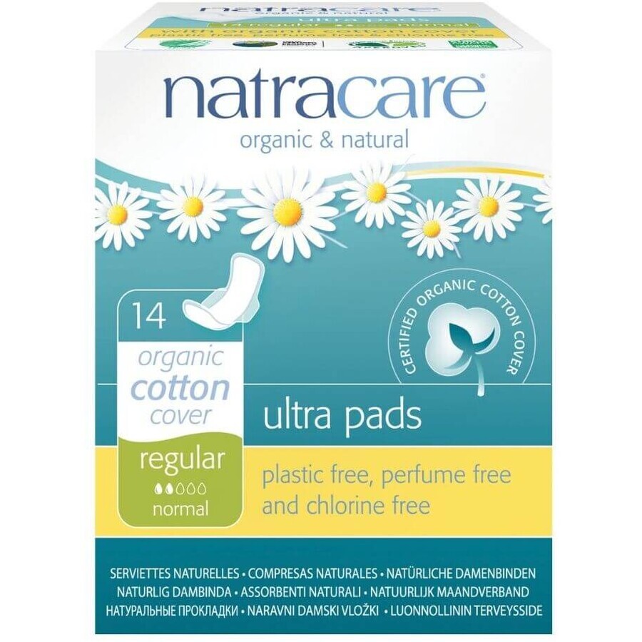 Natracare Ultra REGULAR, Menstruationstampons mit Flügeln 14 Stück