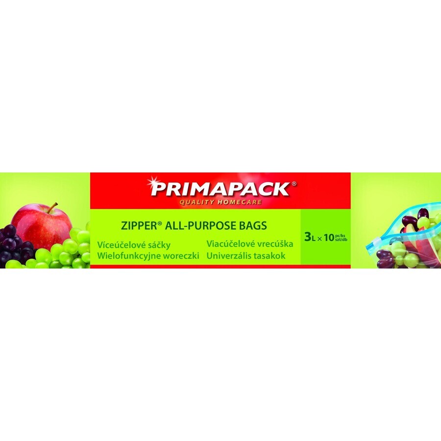 Buy Primapack Zipper® Multifunctional bags 3L 10 pcs Primapack Zipper® Multifunctional bags 3L 10 pcs