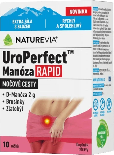NatureVia NatureVia UroPerfect Mannose Rapid 10 sachets