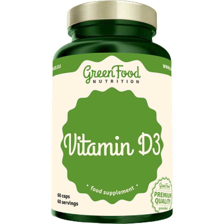 GreenFood Nutrition Vitamine D3 60 capsules