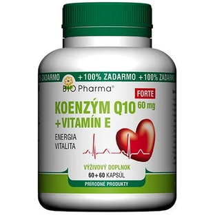 Bio Pharma Co-enzym Q10 60 mg+Vit.E Forte 120 capsules