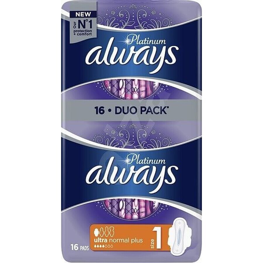 Buy Always Platinum Ultra Normal Normal Pads Duopack 16 pcs Always Platinum Ultra Normal Normal Pads Duopack 16 pcs