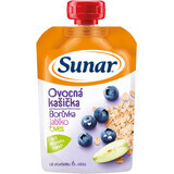 Sunar vruchtenpap bosbes, appel, havermout 6m+ 120 g