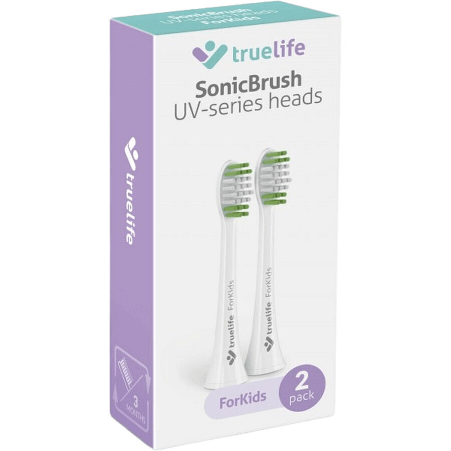 TrueLife SonicBrush UV-serie SonicBrush UV-serie ForKids-koppen ForKids White Duo Pack Vervangingskoppen 2 stuks