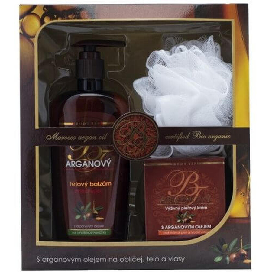 Body Tip Argan Body Balm 400 ml + Facial Cream 50 ml + Free gift box