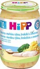 HiPP Supliment de legume și carne Tagliatelle cu pește de mare, broccoli și sm&#226;nt&#226;nă 220 g