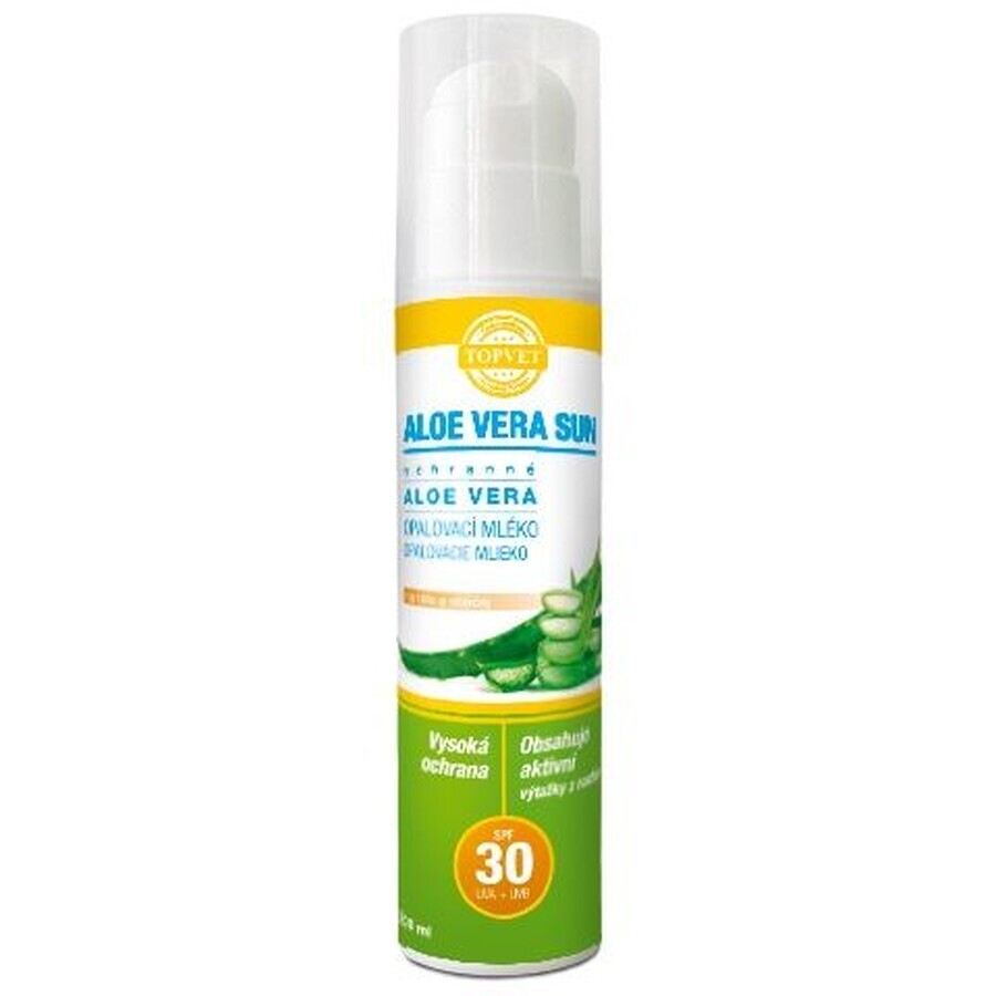 Topvet Aloe vera Sun Protection Lotion SPF 30, 200 ml