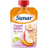 Sunar pap fruitcapsule gemengd fruit, havermout 6m+ 120 g