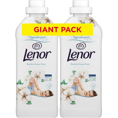 Lenor Acondicionador de tejidos Cotton fresh 2 x 1200 ml