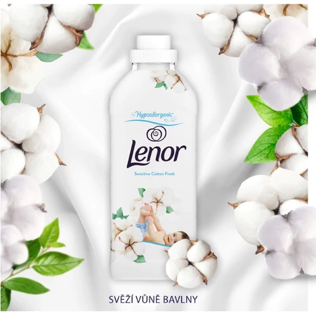 Lenor Acondicionador de tejidos Cotton fresh 2 x 1200 ml