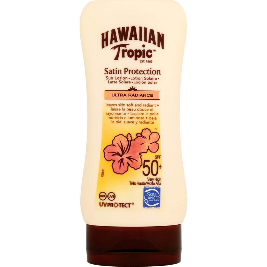 Crema solar Hawaiian Tropic SPF 50+ Satin Protection 180 ml