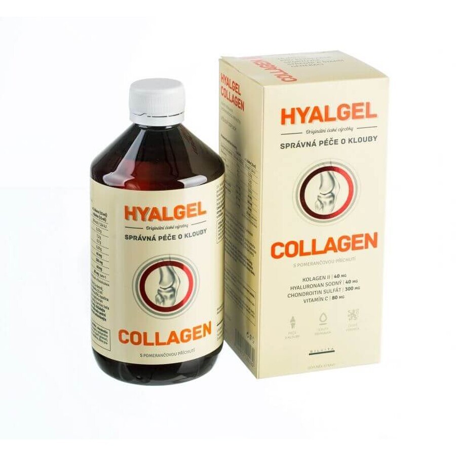 Silvita HYALGEL COLLAGEN sirop aromatisé à l'orange 500 ml