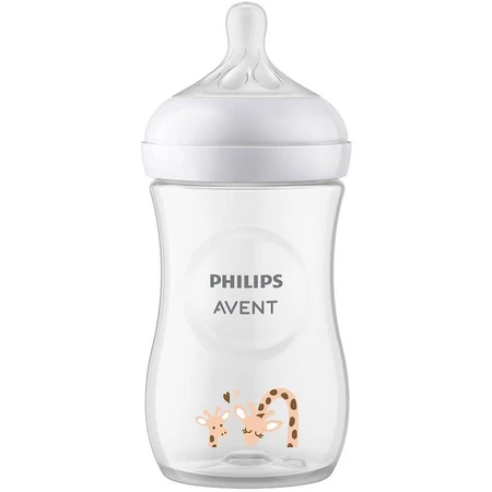 Philips Avent Natural Response Biberón 260 ml, 1m+ jirafa