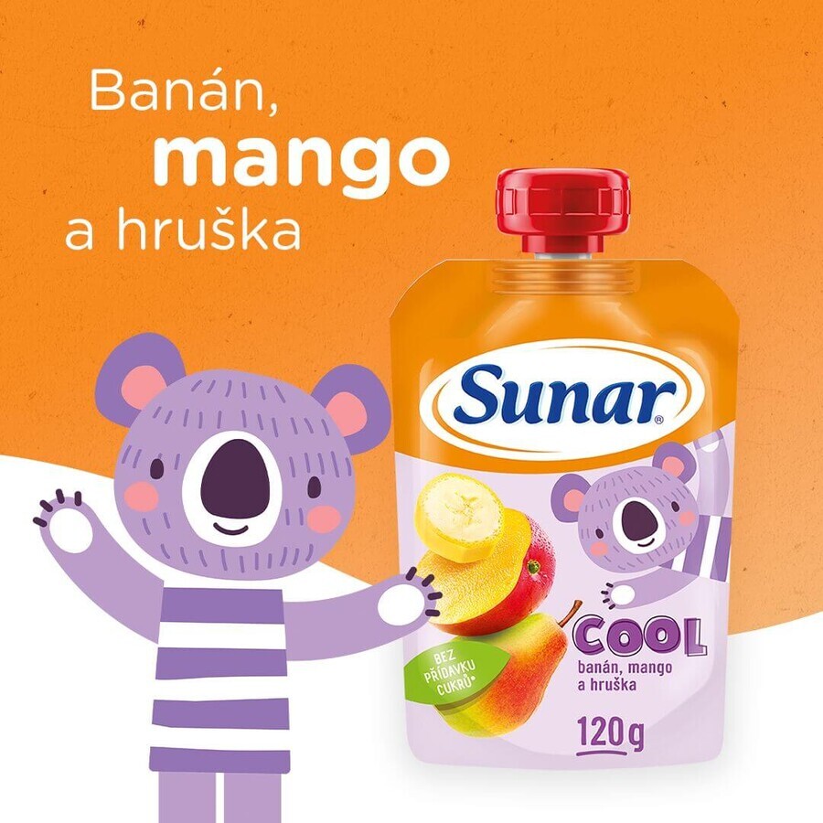 Sunar Cold fruit capsule pear, banana, mango 12m+ 120 g