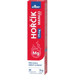 Vitar MAGNESIO 375 mg con sabor a mango 20 comprimidos efervescentes