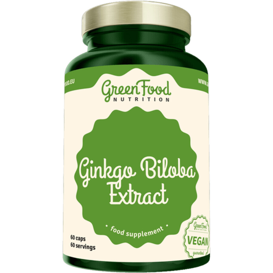 GreenFood Nutrition Ginkgo biloba Extrakt 60 Kapseln