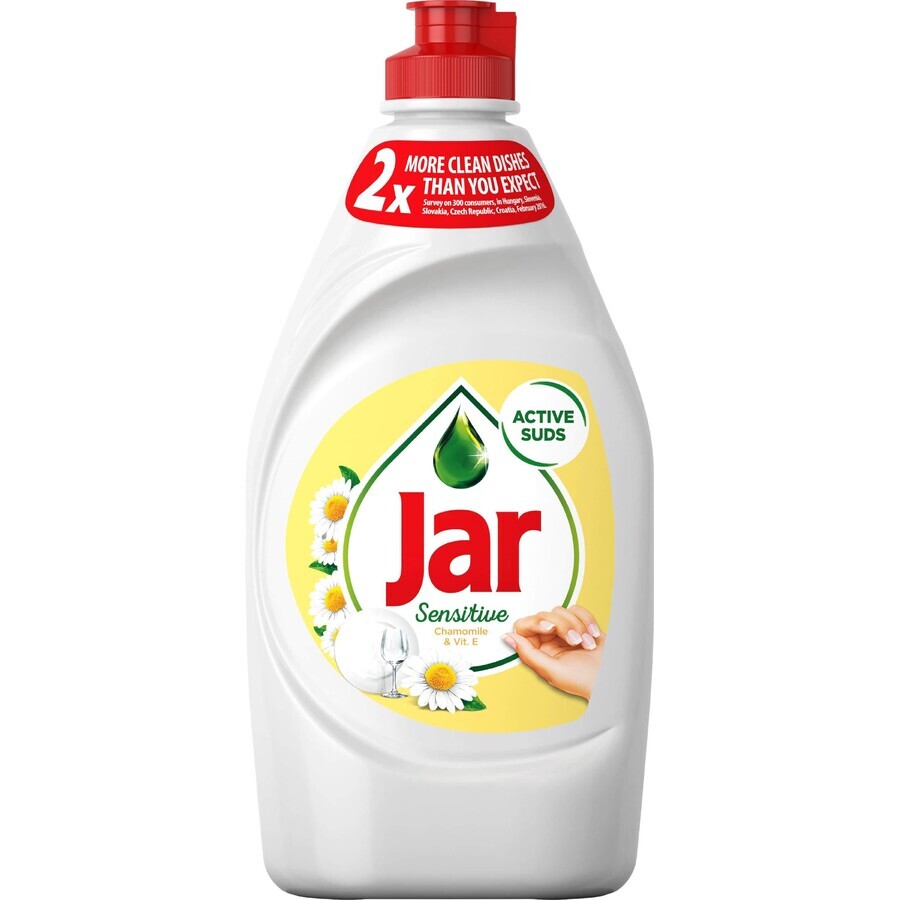 Jar Sensitive Liquide vaisselle sensible Camomille et vitamine E 450 ml