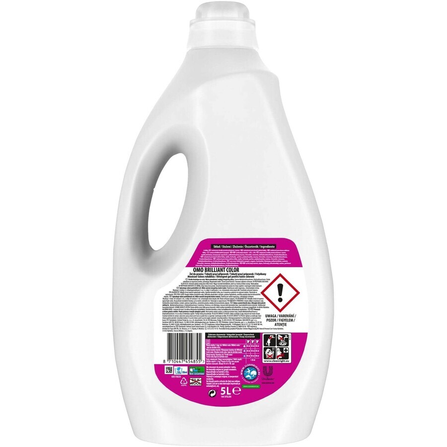 Omo Gel di lavaggio per biancheria colorata 5 l