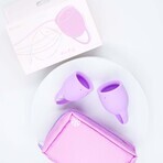 Lola Games Set de copas menstruales Wellness Natural Lavanda Orquídea 2 pcs Lola Games Set de copas menstruales Wellness Natural Lavanda Orquídea 2 pcs
