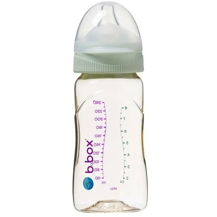 B. cutie Sticlă pentru copii Anticolic verde 240 ml
