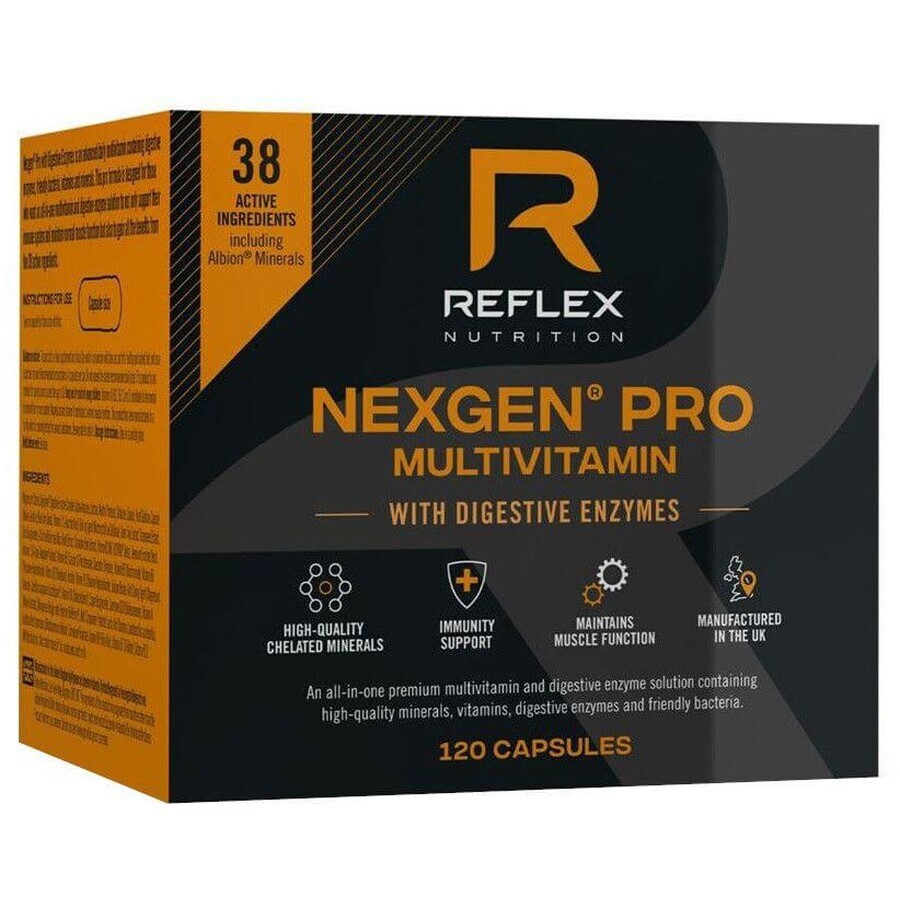 Reflex Nutrition Nexgen® PRO + Digestive Enzyme 120 capsules