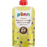 Salvest Põnn Banană organică cu afine și fulgi de cereale 110 g