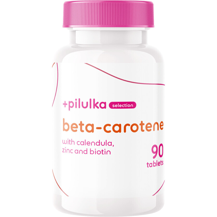 Pill Selection Beta-carotene with calendula + zinc and biotin 90 tablets